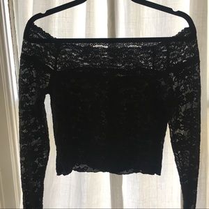 Free People Barely There Lace top